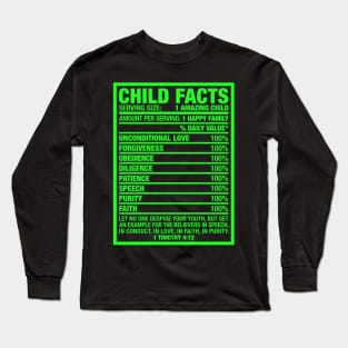 CHILD FACTS Long Sleeve T-Shirt